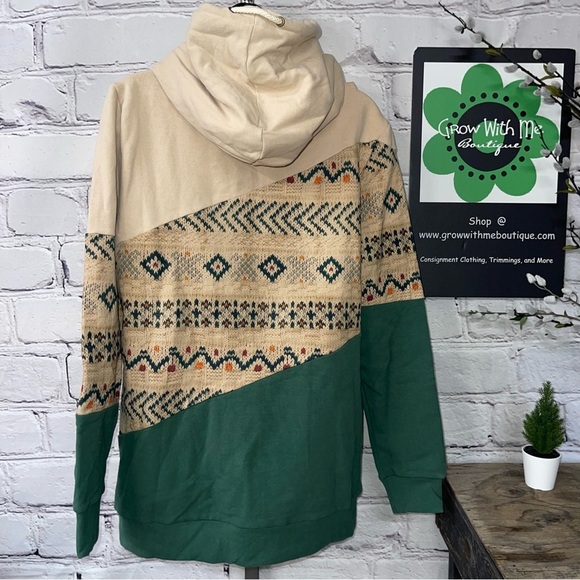 Ampersand Avenue, single hood, sweatshirt, sweater weather, print women’s large - Picture 5 of 5